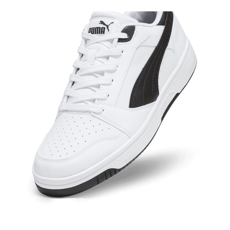 Puma Rebound V6 Low 'White Black' Angle 2