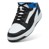 Puma Rebound Mid 'Black White Team Royal' Angle 2