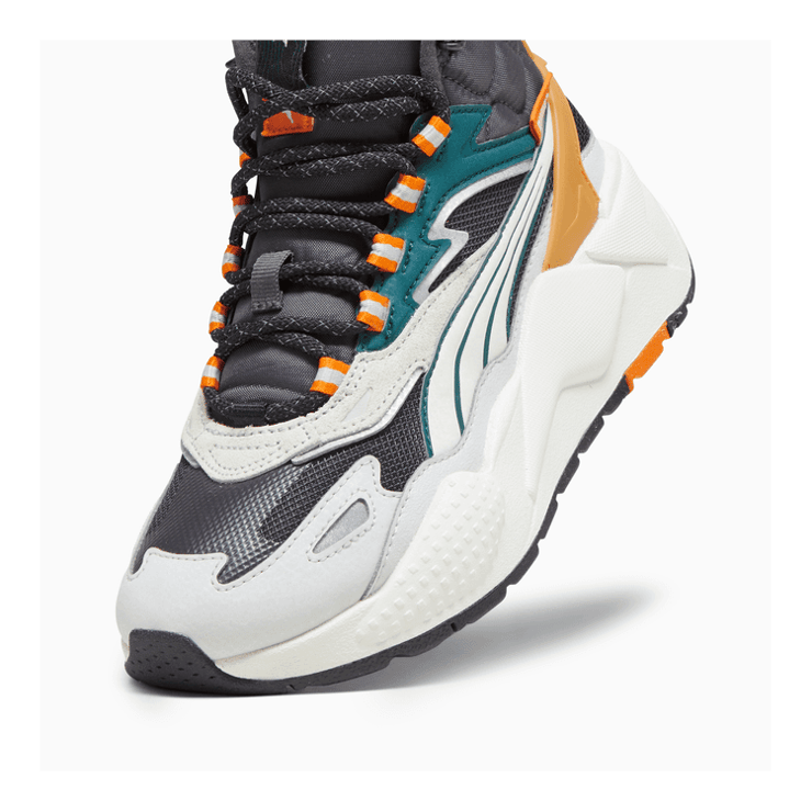 Puma RS-X High Big Kid 'Dark Coal Vapor Grey' Angle 2