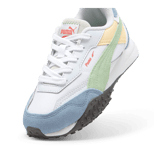 PUMA Blktop Rider BTS Sneakers in White/Pure Green/Zen Blue (PS) Angle 2