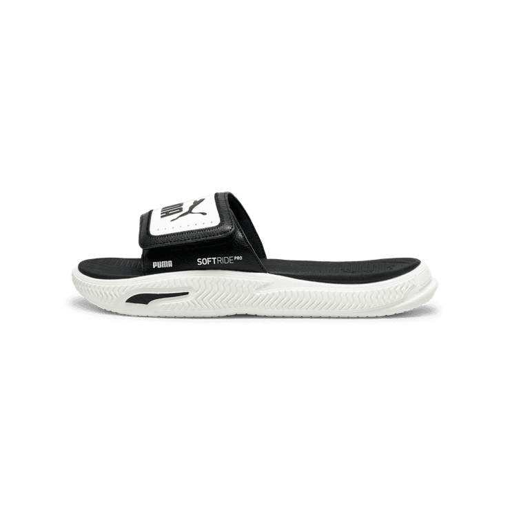 PUMA SoftridePro 24 V Slides in Black/White Angle 0