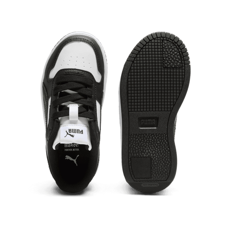 PUMA Carina Street Sneakers in White/Black (PS) Angle 0