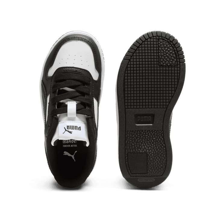 PUMA Carina Street Sneakers in White/Black (PS) Angle 0