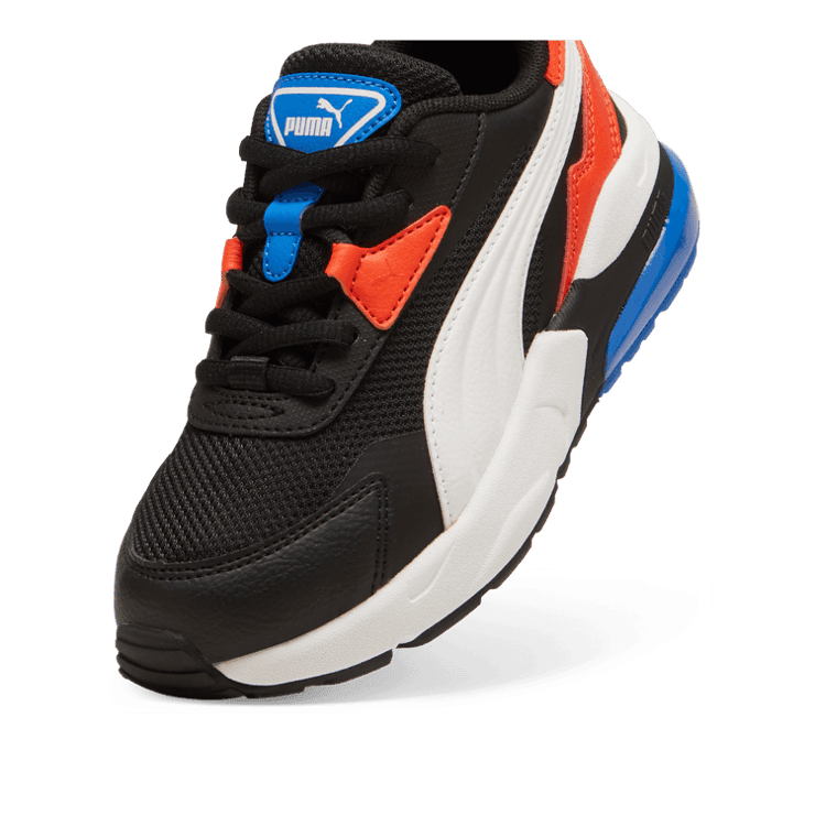 PUMA Vis2k Sneakers in Black/White/Redmazing (PS) Angle 2