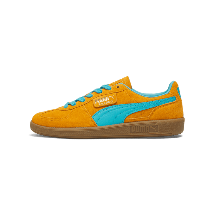 Puma Palermo 'Dark Cheddar Bright Aqua' Angle 1
