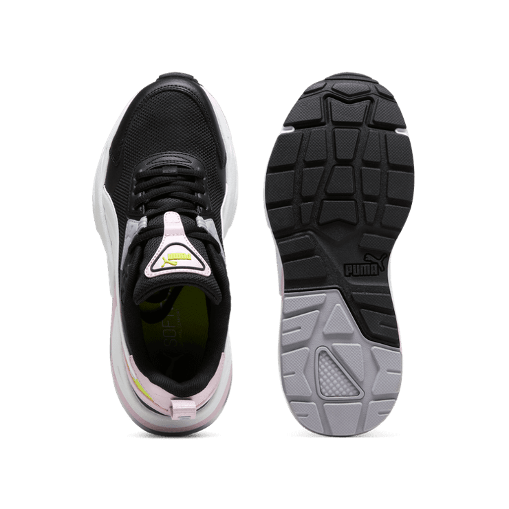 PUMA Vis2k Sneakers in Black/White/Grape Mist (GS) Angle 0