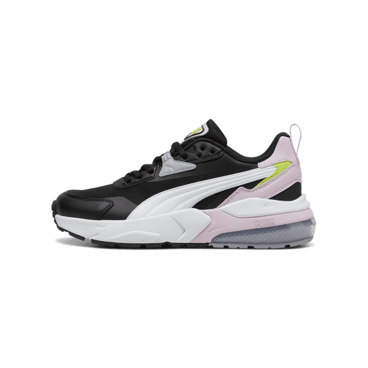PUMA Vis2k Sneakers in Black/White/Grape Mist (GS) Angle 1