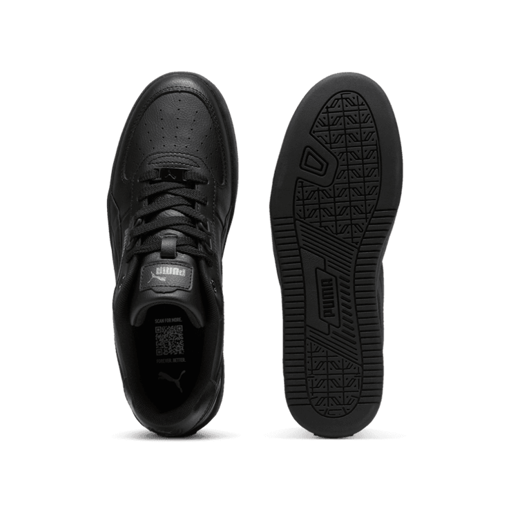 PUMA Caven 2.0 Lux Sneakers in Black/Shadow Grey/White Angle 0