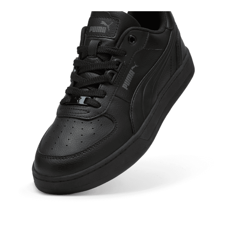 PUMA Caven 2.0 Lux Sneakers in Black/Shadow Grey/White Angle 2