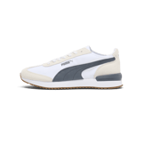 PUMA R78 Wind Nylon Sneakers in White/Glacial Grey/Frosted Ivory Angle 1