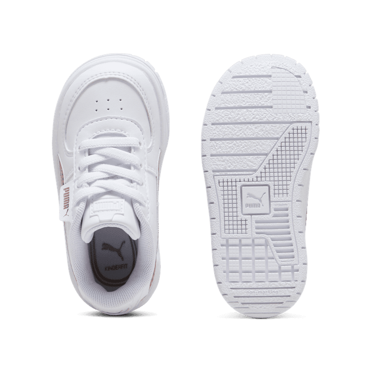 PUMA Cali Dream Iridescent s' Sneakers in White/Rose Gold (TD) Angle 0