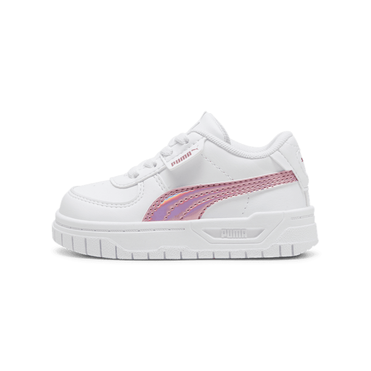 PUMA Cali Dream Iridescent s' Sneakers in White/Rose Gold (TD) Angle 1