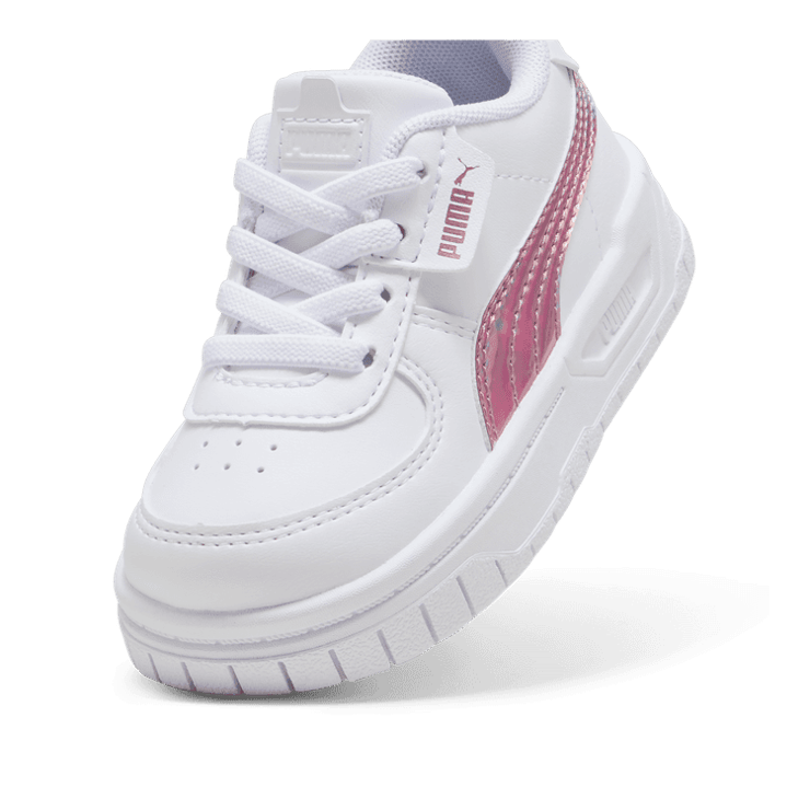 PUMA Cali Dream Iridescent s' Sneakers in White/Rose Gold (TD) Angle 2