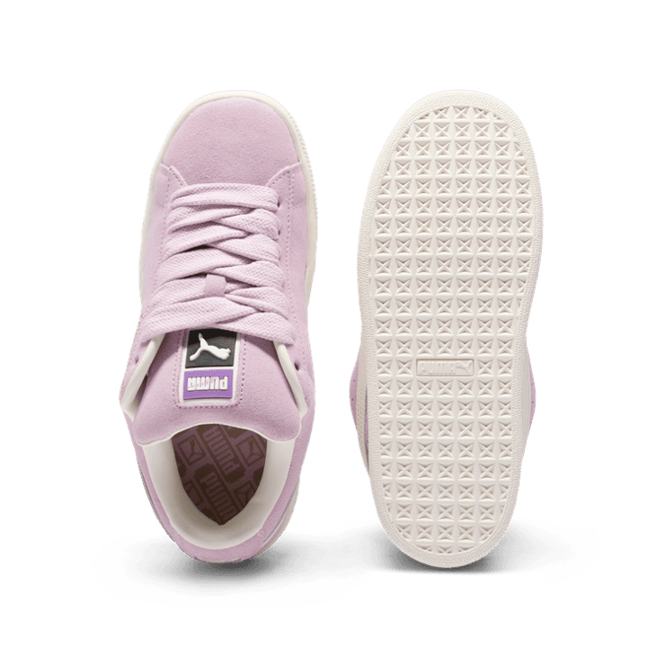 PUMA Suede XL Sneakers in Grape Mist/Warm White Angle 0