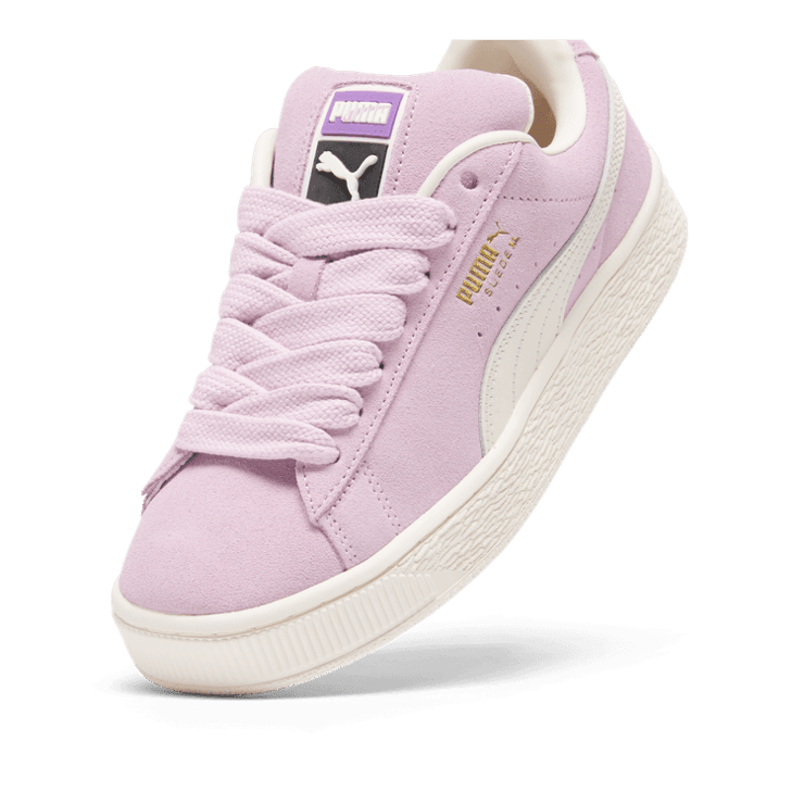 PUMA Suede XL Sneakers in Grape Mist/Warm White Angle 2