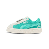 PUMA x SQUISHMALLOWS Suede XL Winston s' Sneakers in Warm White/Alpine Snow/Elektro Pool (TD) Angle 1