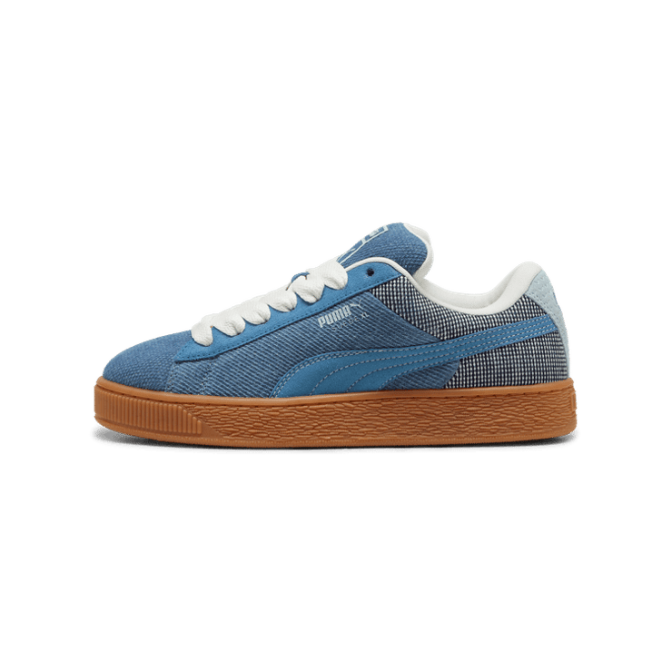 PUMA Suede XL Denim Sneakers in Blue Horizon/Grey Skies Angle 1