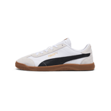 PUMA Club 5v5 Suede Sneakers in White/Black/Feather Grey Angle 1