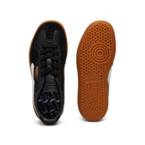 PUMA Palermo Leather Sneakers in Black/Feather Grey/Gum Angle 0
