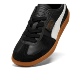 PUMA Palermo Leather Sneakers in Black/Feather Grey/Gum Angle 2