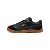PUMA Club 5v5 Lux Sneakers in Black/Gold Angle 1