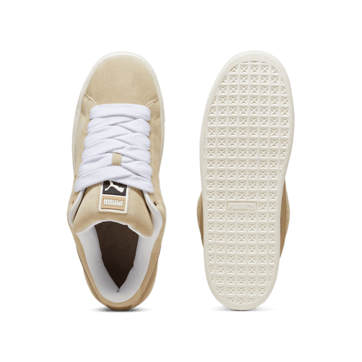 PUMA Suede XL Sneakers in Putty/Warm White Angle 0