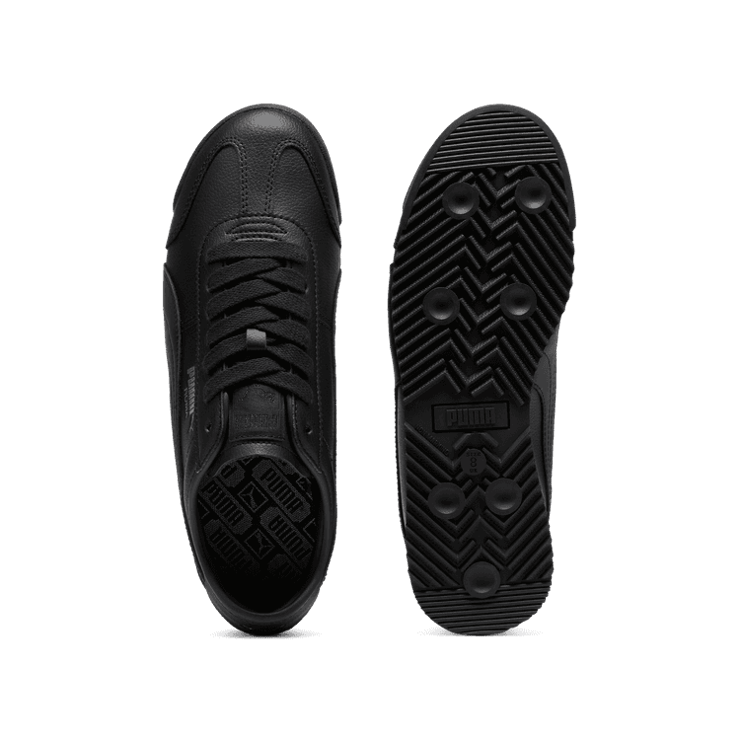 PUMA Roma 68 Revival Sneakers in Black/Team Gold Angle 0