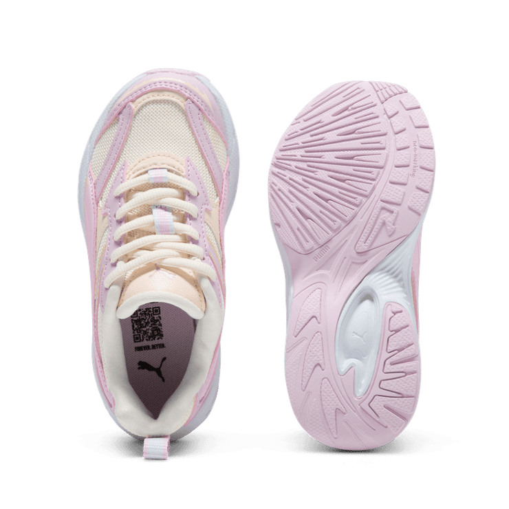 PUMA Morphic Metamorphasis Sneakers in Frosted Ivory/Pearl Pink/Silver Mist (PS) Angle 0