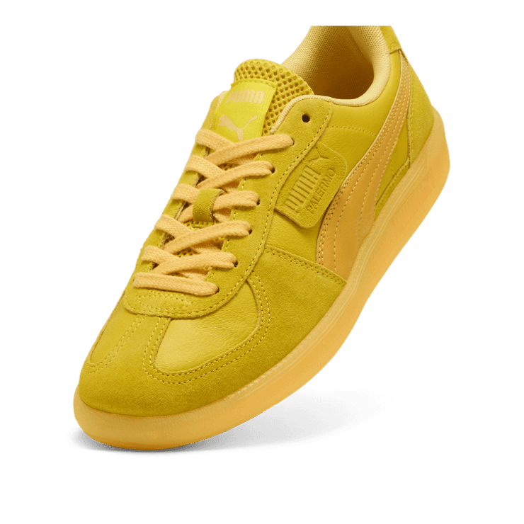 PUMA Palermo Citrus Sneakers in Tangerine/Flaxen Angle 2