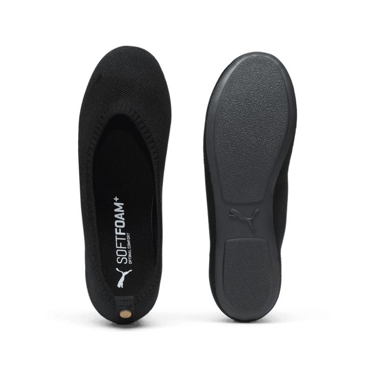 PUMA Illiana Ballet in Black/Gold Angle 0