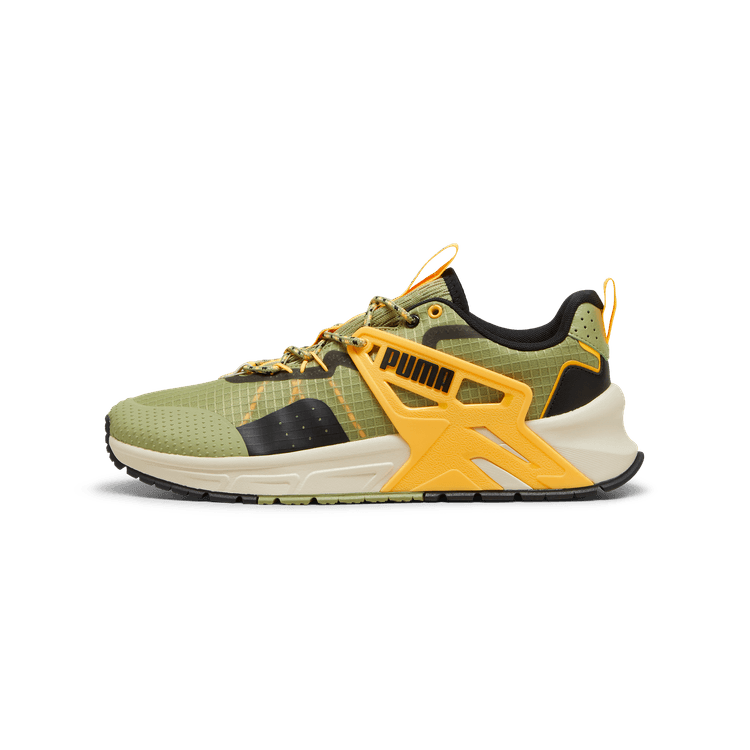 PUMA Pacer+ Trail Sneakers in Calming Green/Sun Stream/Black Angle 1