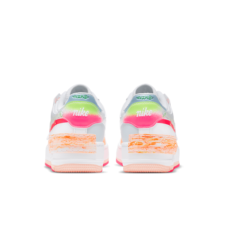 Nike Air Force 1 Low Shadow White Pink Orange (W) Angle 3