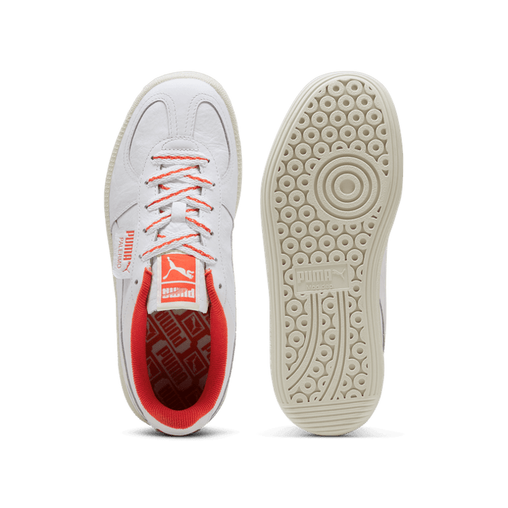 PUMA Palermo Lady Court Sneakers in White/Vapor Grey Angle 0