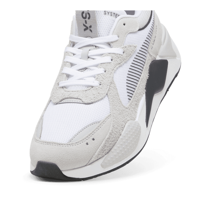 PUMA RS-X Heritage Sneakers in White/Cool Light Grey Angle 2