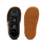 PUMA Palermo Leather s' Sneakers in Black/Feather Grey/Gum (TD) Angle 0