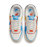 Nike Air Force 1 Low Shadow Rush Orange University Blue (W) Angle 1