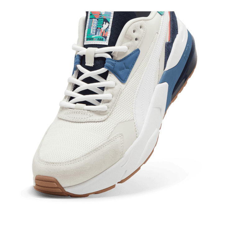 PUMA Vis2k SL Year Of Sports Sneakers in Vapor Grey/White/Blue Horizon Angle 2