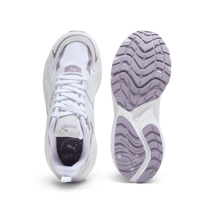 PUMA Hypnotic LS Sneakers in Silver Mist/White/Pale Plum Angle 0