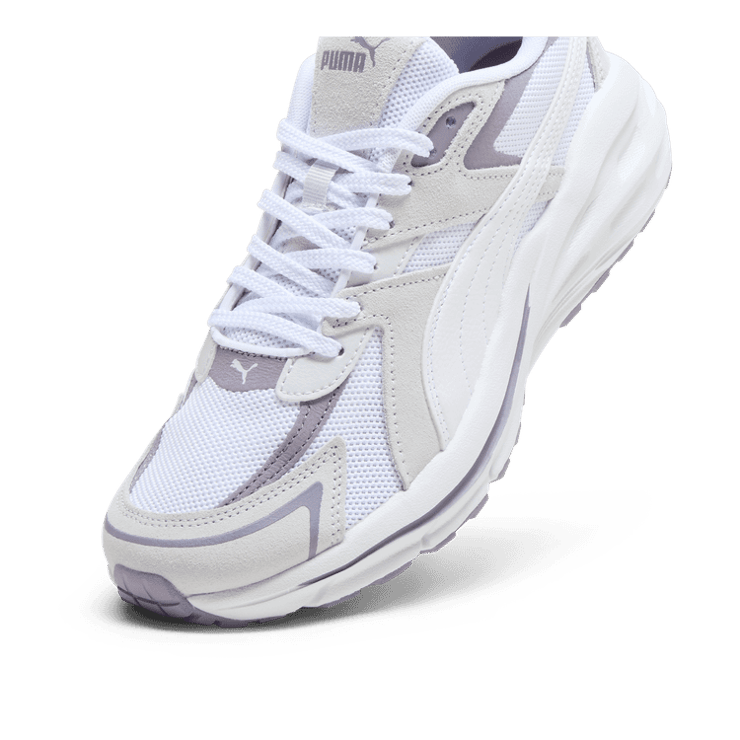 PUMA Hypnotic LS Sneakers in Silver Mist/White/Pale Plum Angle 2