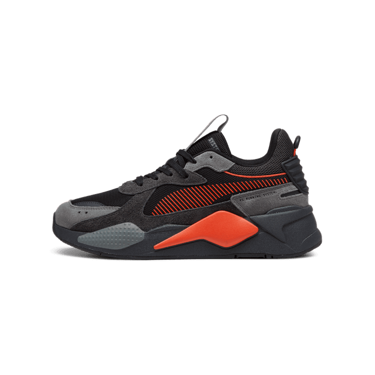 PUMA RS-X Heritage Sneakers in Black/Redmazing Angle 1