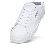 PUMA Serve Pro Lite Sneakers in White/Silver/Grey Angle 2