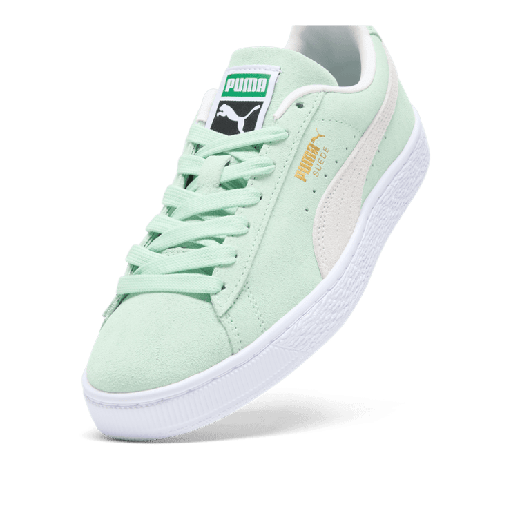 PUMA Suede Classic XXI Sneakers in Fresh Mint/White Angle 2