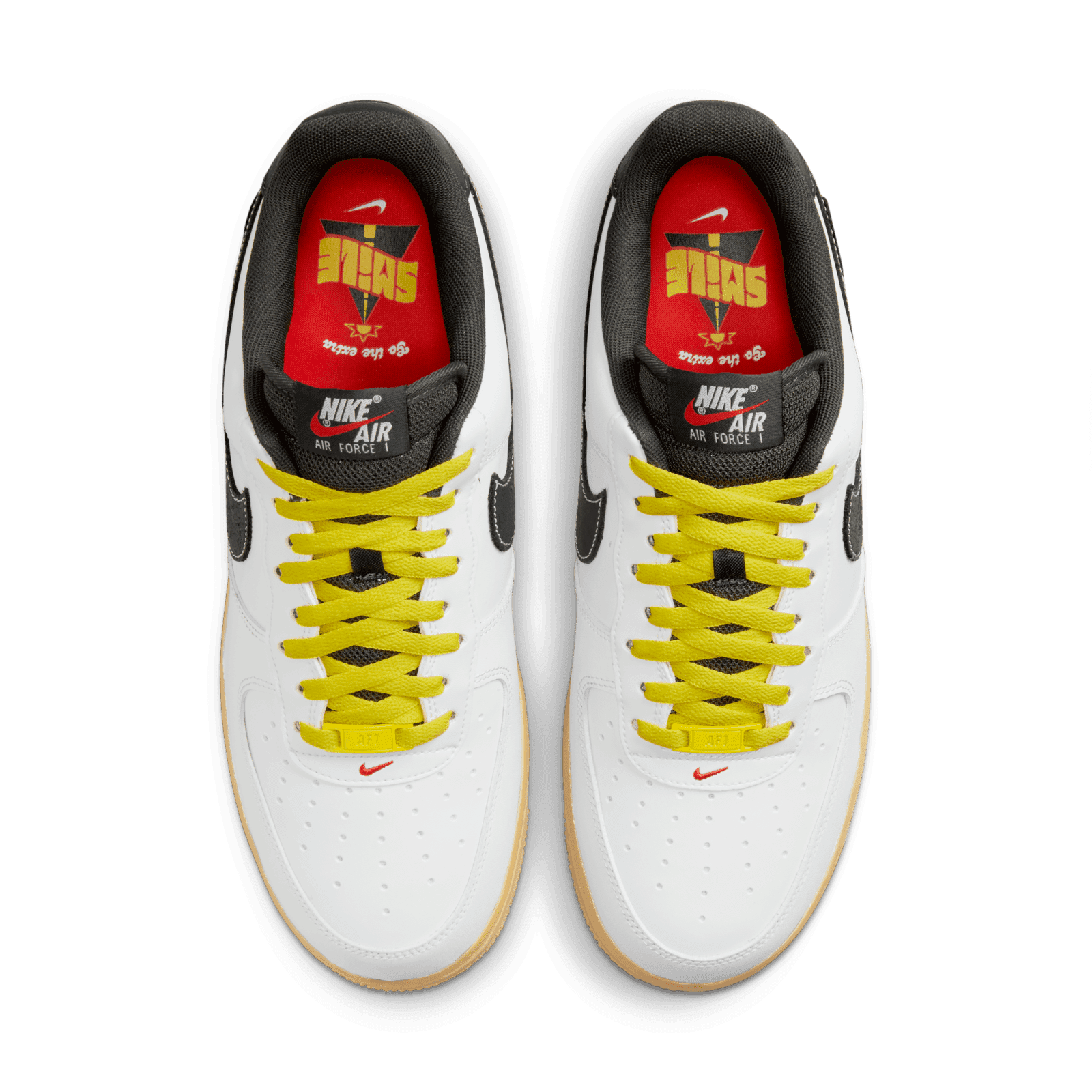 white air force 1 smiley face