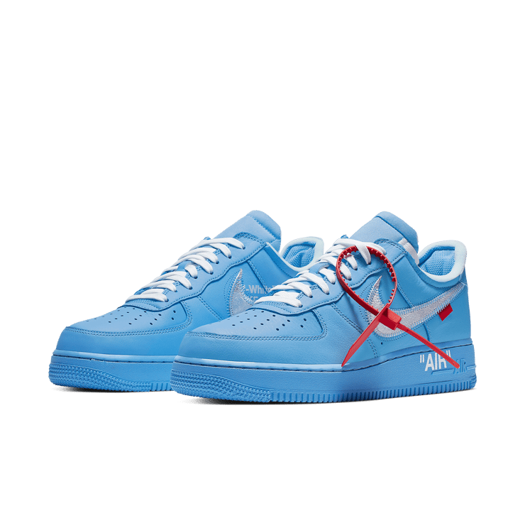 Blue off white air force 1 low shop