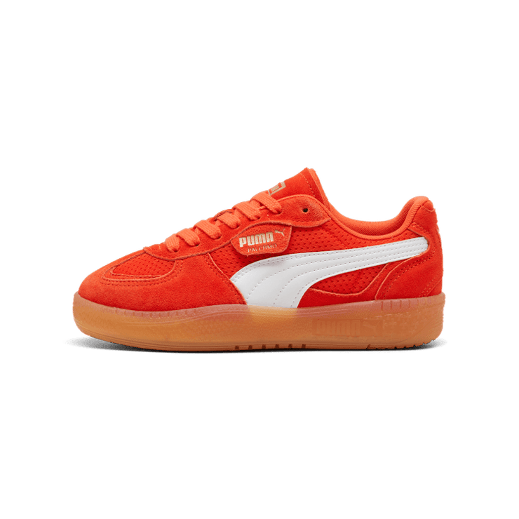 PUMA Palermo LaModa Vintage Sneakers in Redmazing/Gum Angle 1