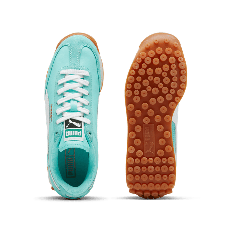 PUMA Easy Rider Vintage Sneakers in Mint/White (GS) Angle 0