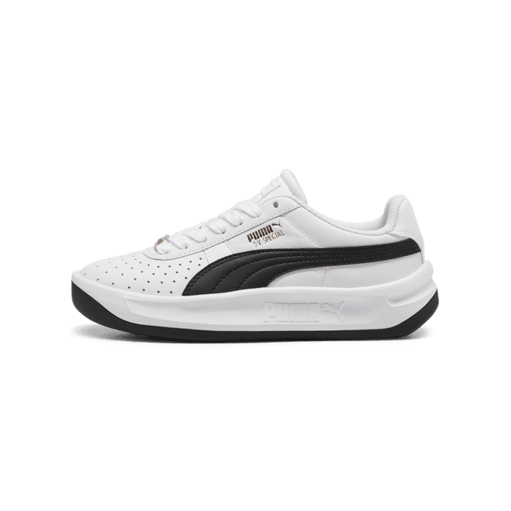 PUMA GV Special Sneakers in White/Black (GS) Angle 1