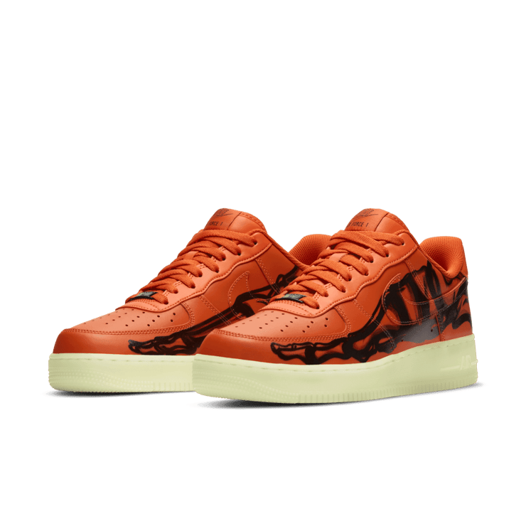 Nike Air Force 1 Low Orange Skeleton Angle 2