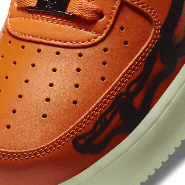 Nike Air Force 1 Low Orange Skeleton Angle 4