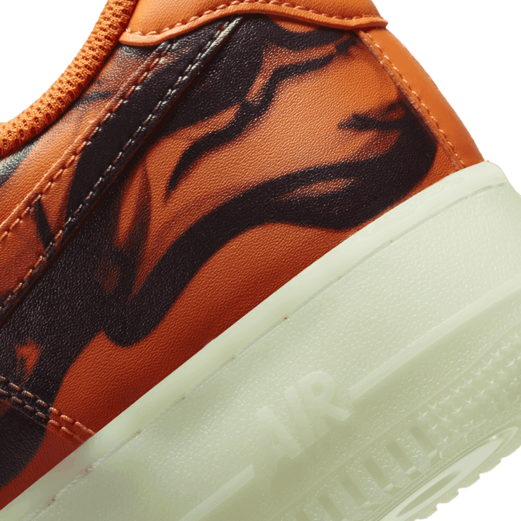 Nike Air Force 1 Low Orange Skeleton Angle 5